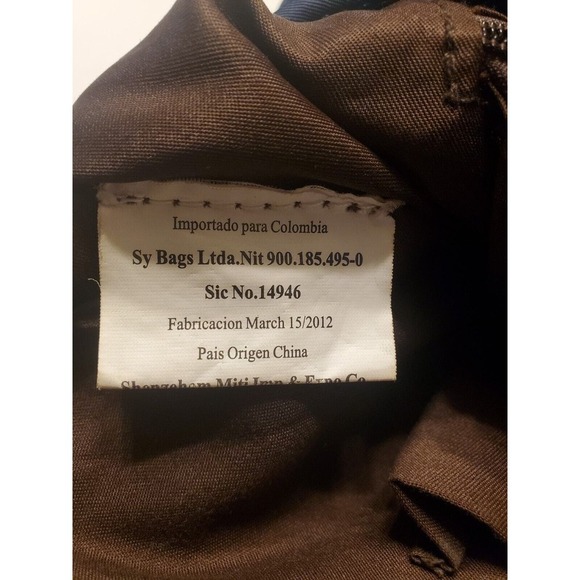 Navy Blue Nylon Crossbody Purse - Picture 3 of 3